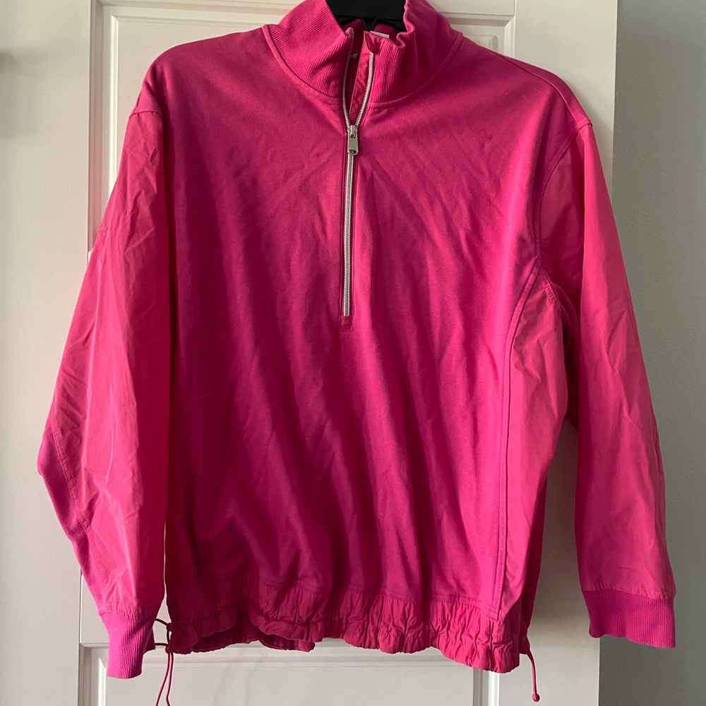 Athleta Fuchsia Half-Zip Pullover